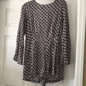 ZARA WOMAN LONG SLEEVE SHORT ROMPER